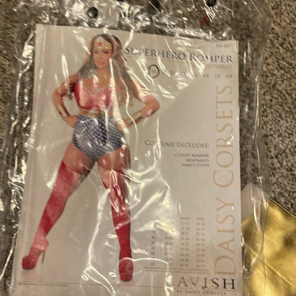 Halloween Super hero Romper! Lavish by Daisy corsets. A true corset with zipper!